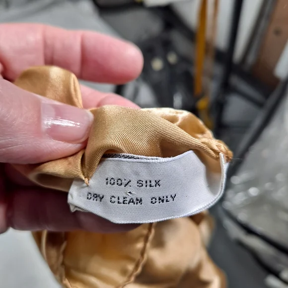 Banana Republic Vintage Gold Silk Scarf Wrap